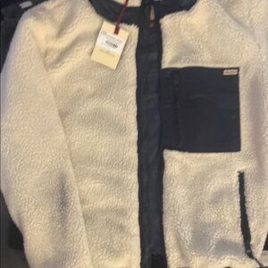 Kids Cream and Black Jacket